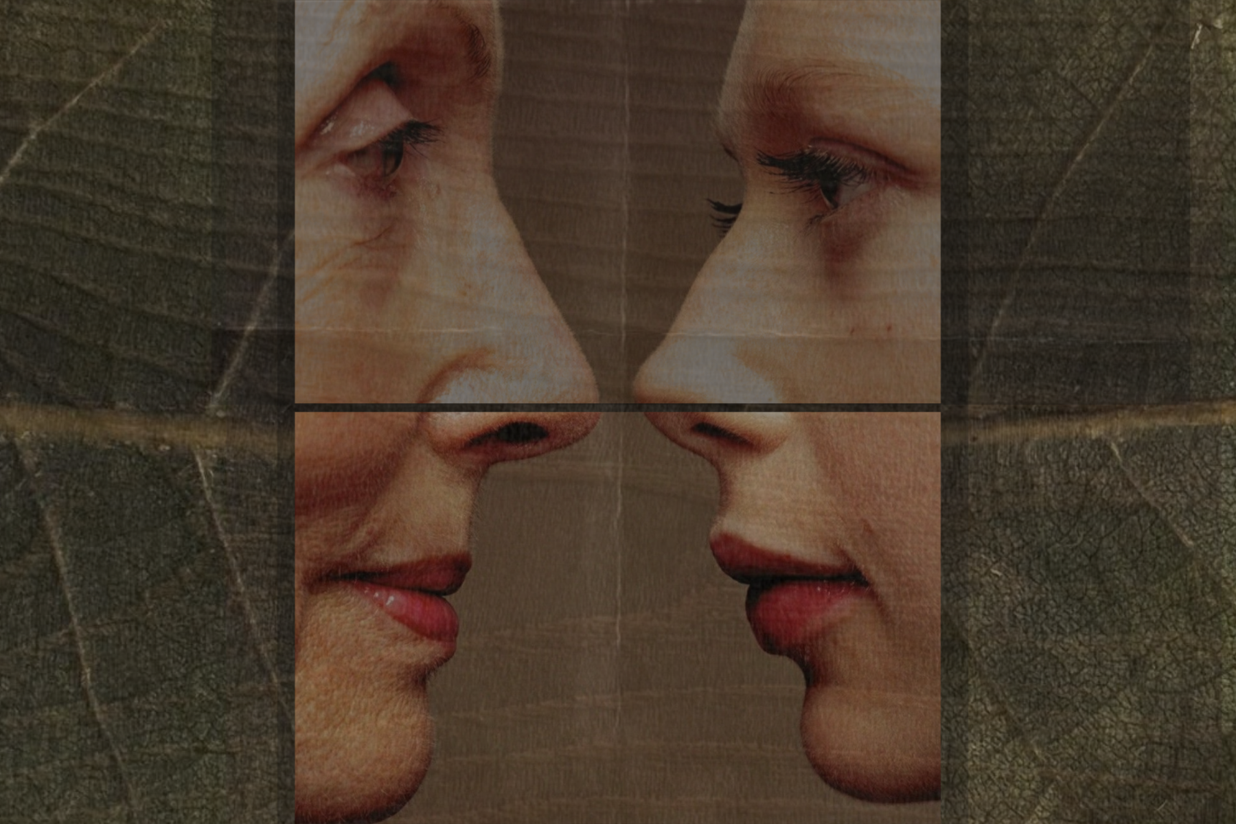 older and younger women looking at each other
