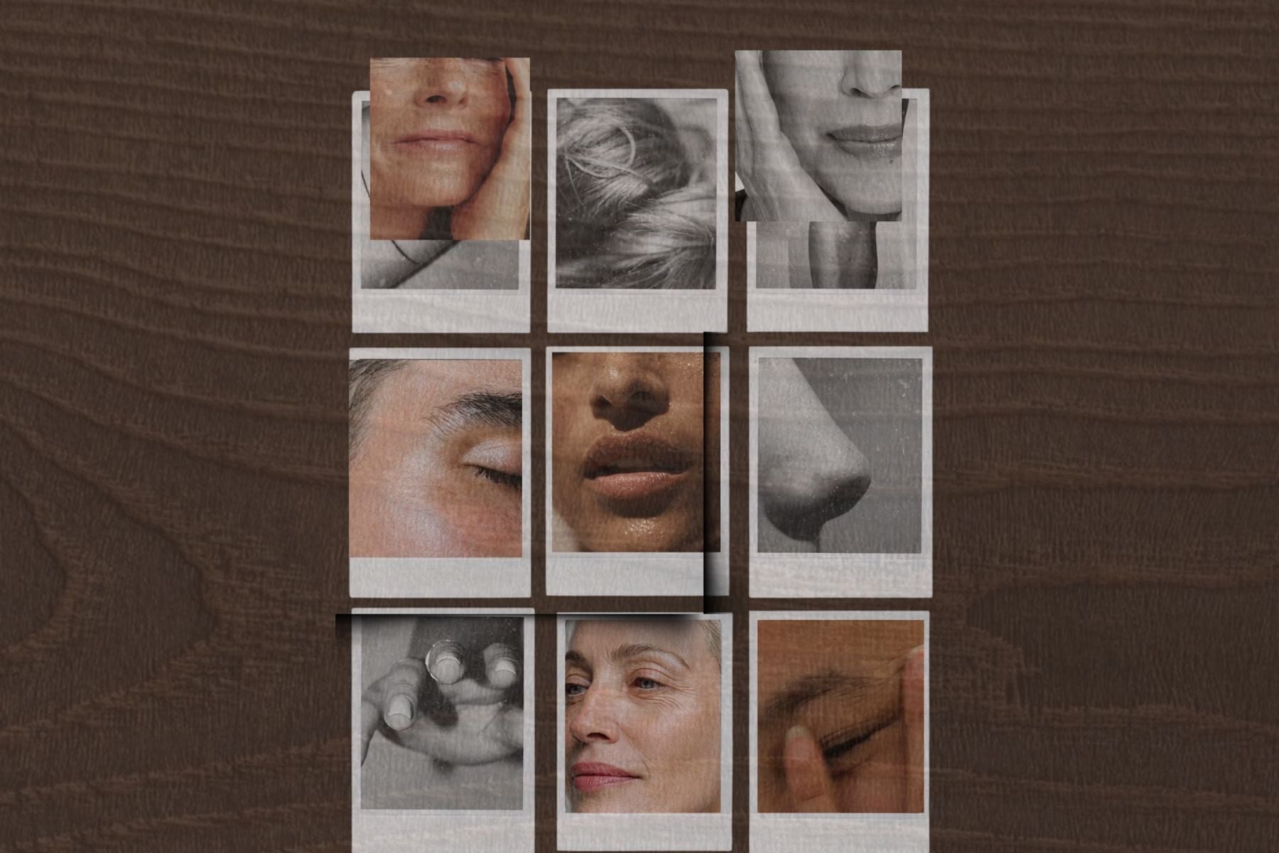 a grid of close ups for faces