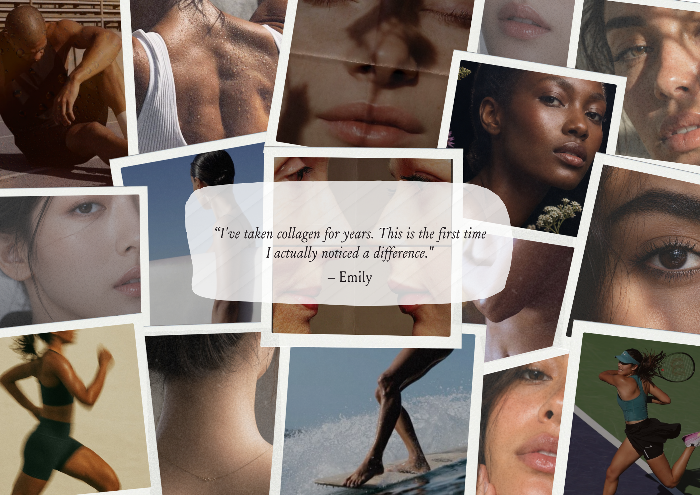 collage of women with a quote overlay
