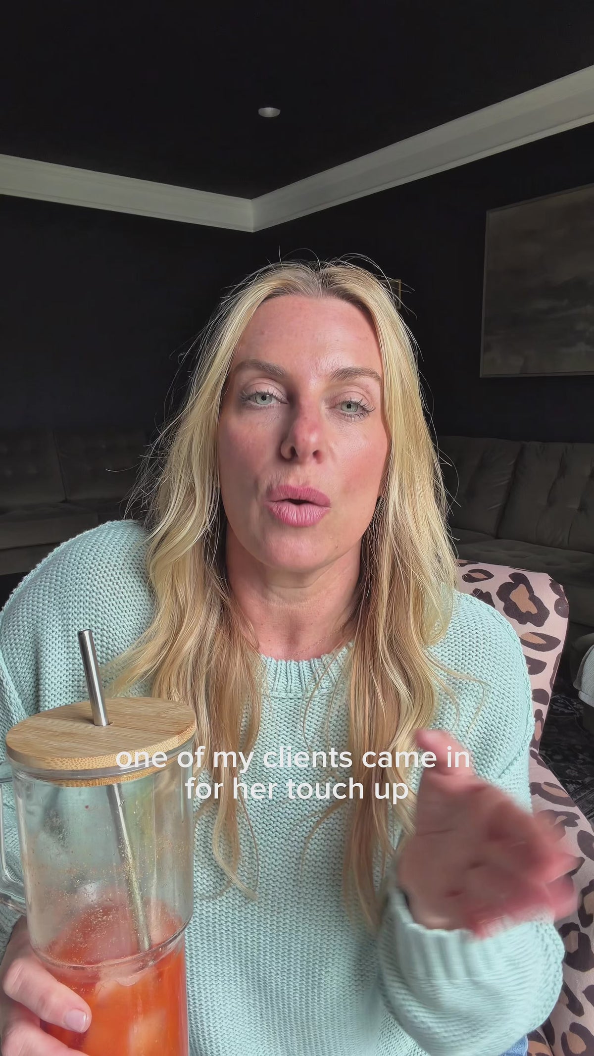 UGC - Lindsay talking about hair growth on a hair client